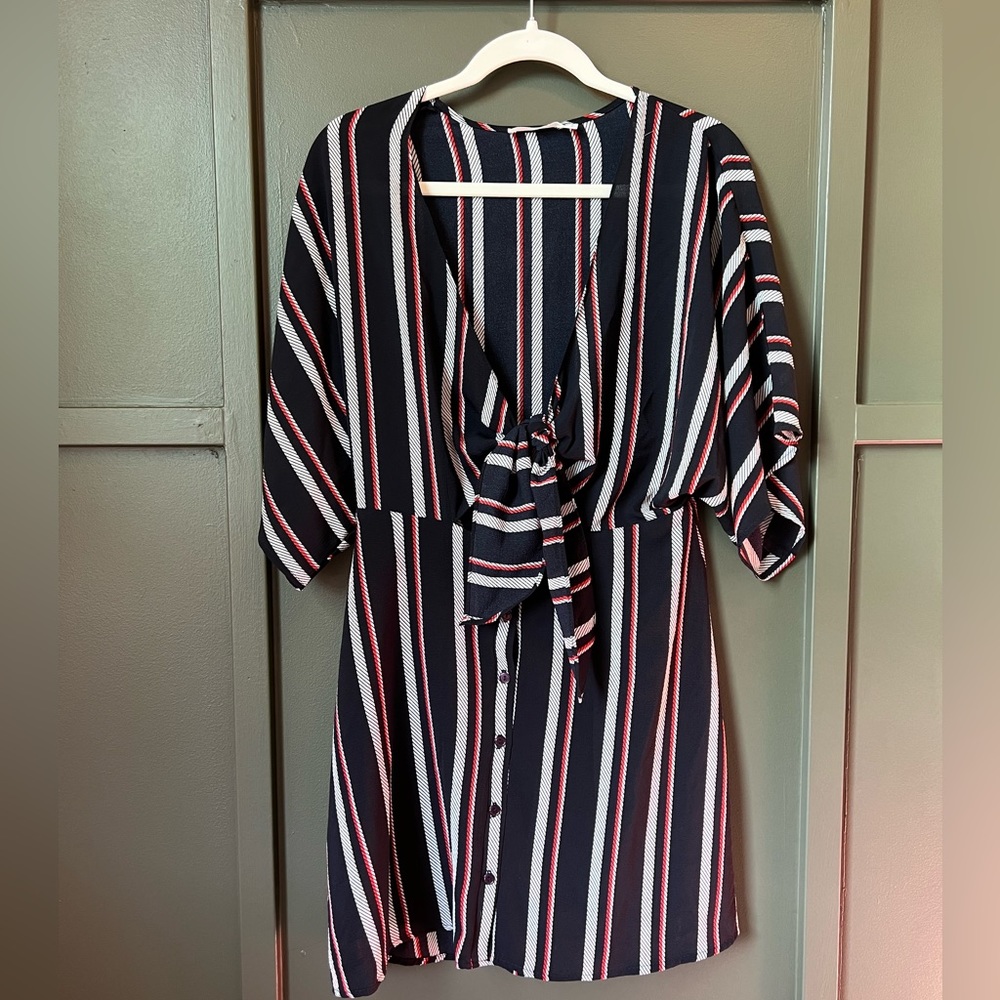 Lush Small Stripe Summer Dress